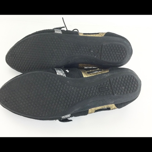 Vans Hellz size 9 Gold Silver and Black - Picture 4 of 6